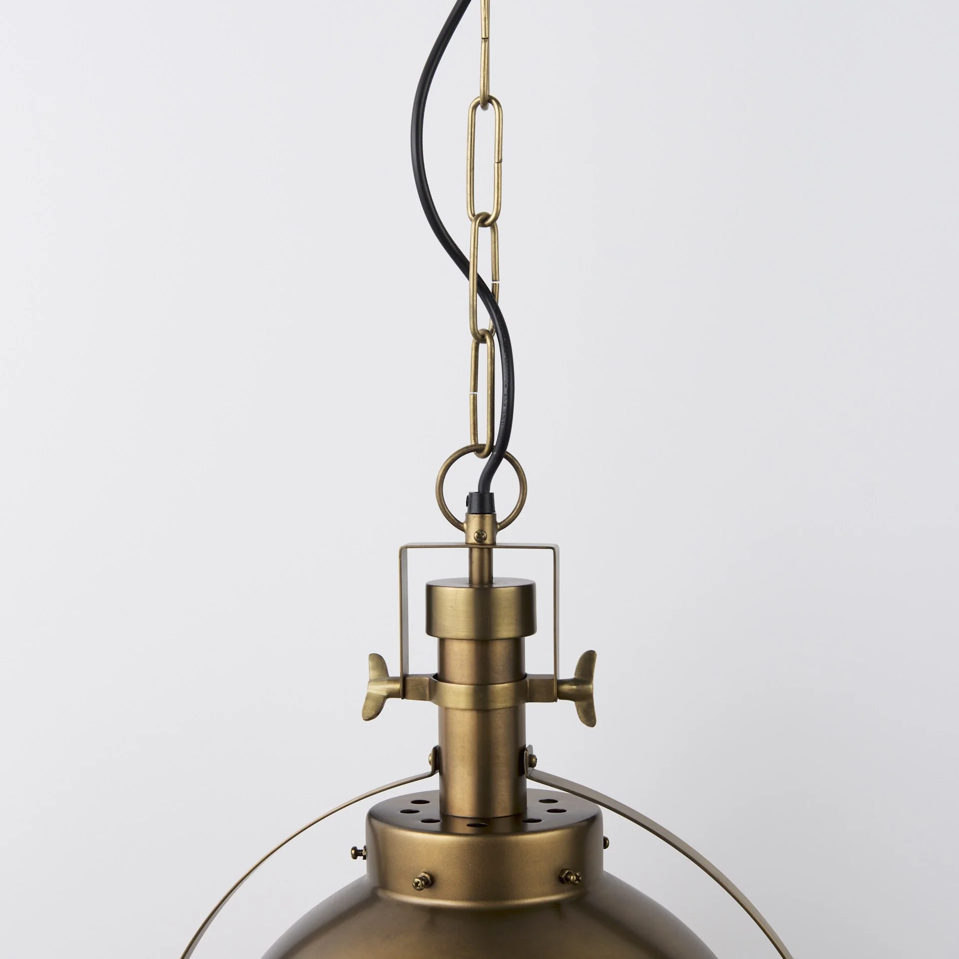 Gold Metal Sphere Pendant Hanging Light By Homeroots - Image 5