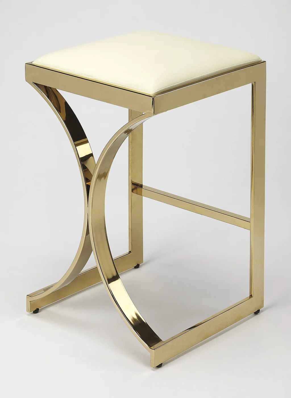 Gold Plated Counter Stool By Homeroots - Image 2