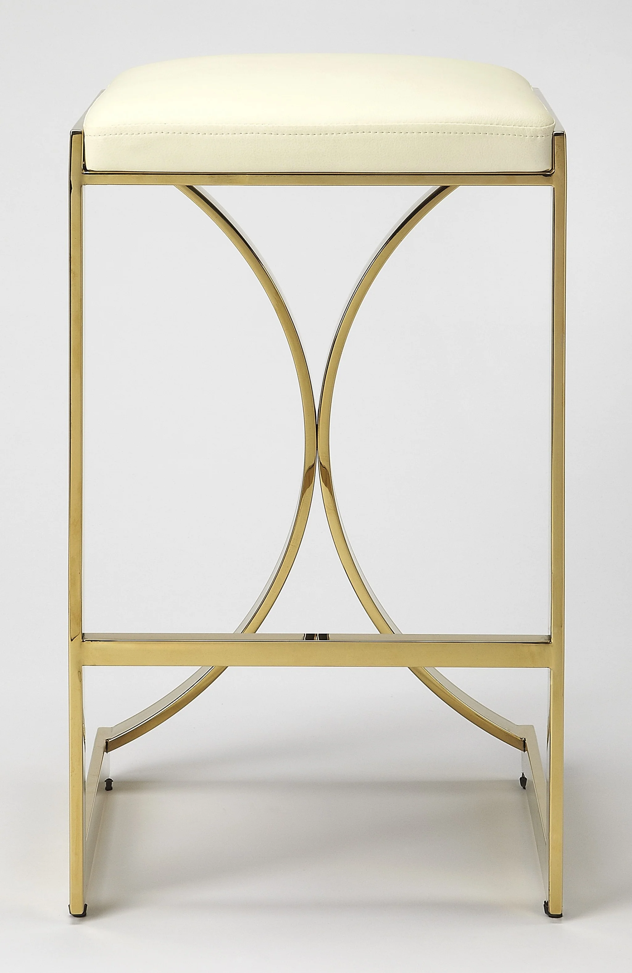 Gold Plated Counter Stool By Homeroots - Image 3