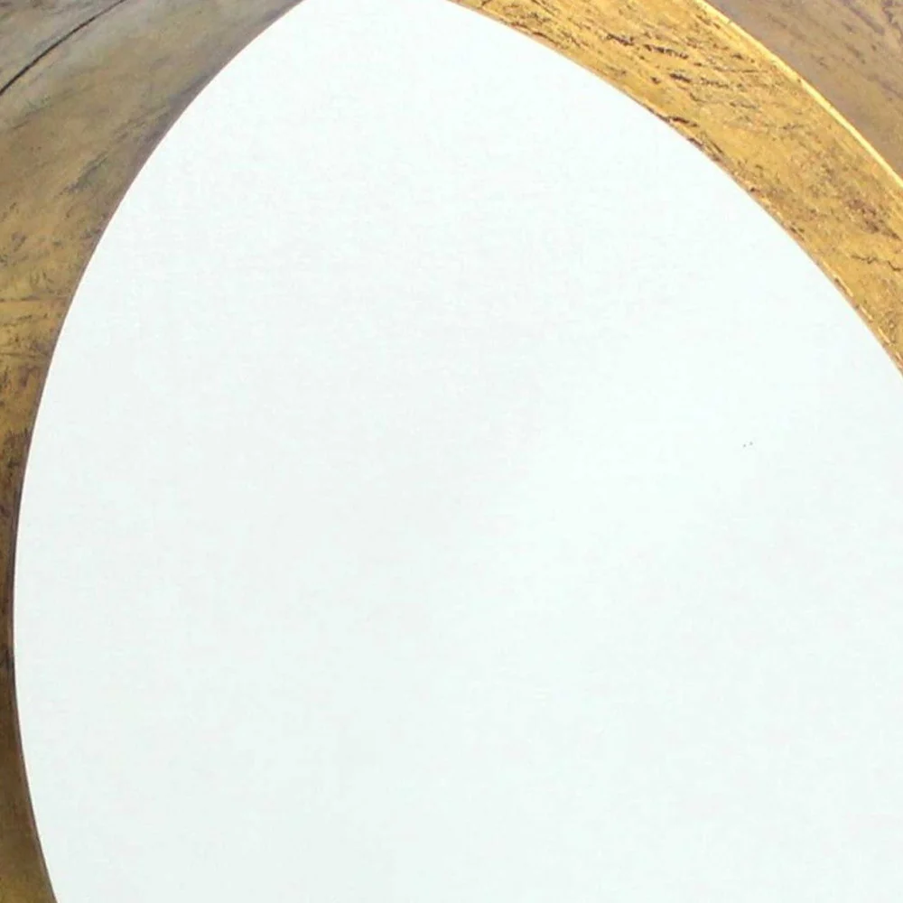 Gold Round Tray Shaped Cosmetic Mirror By Homeroots - Image 5