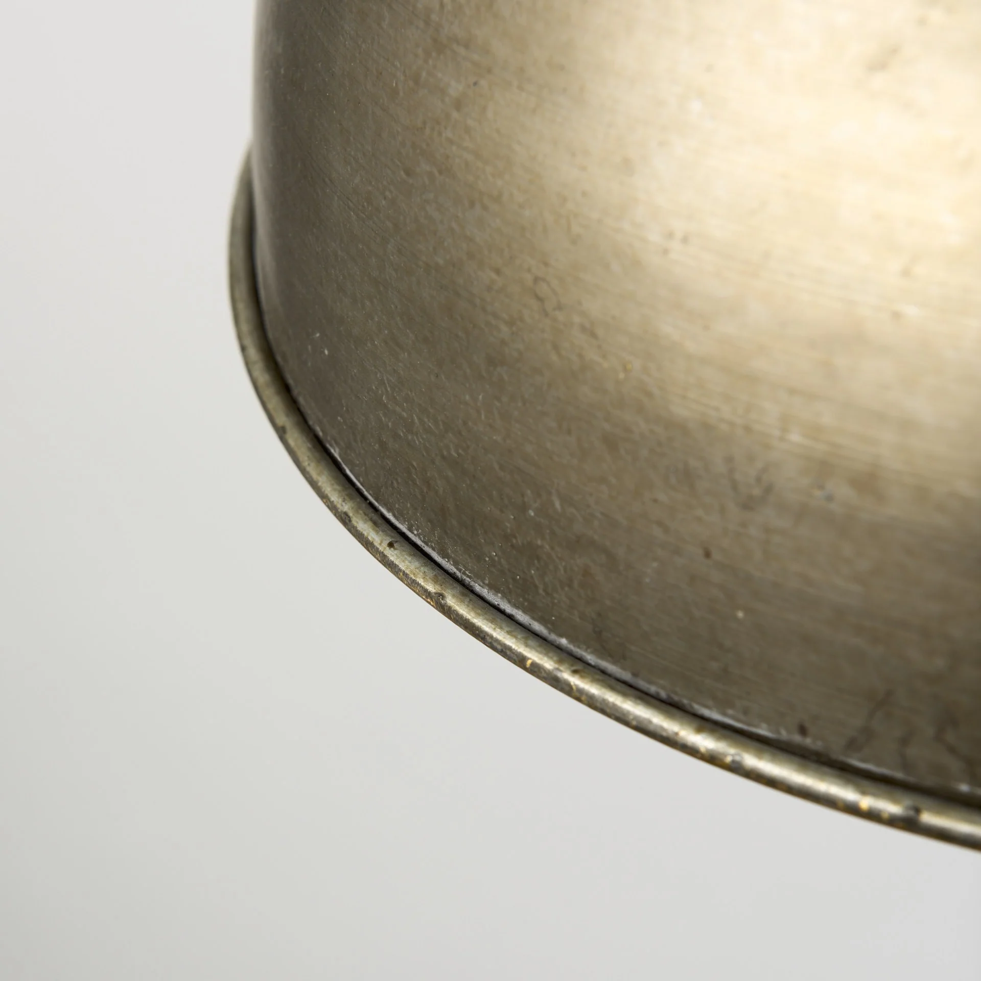 Gold Toned Metal Dome Hanging Pendant Light By Homeroots - Image 8