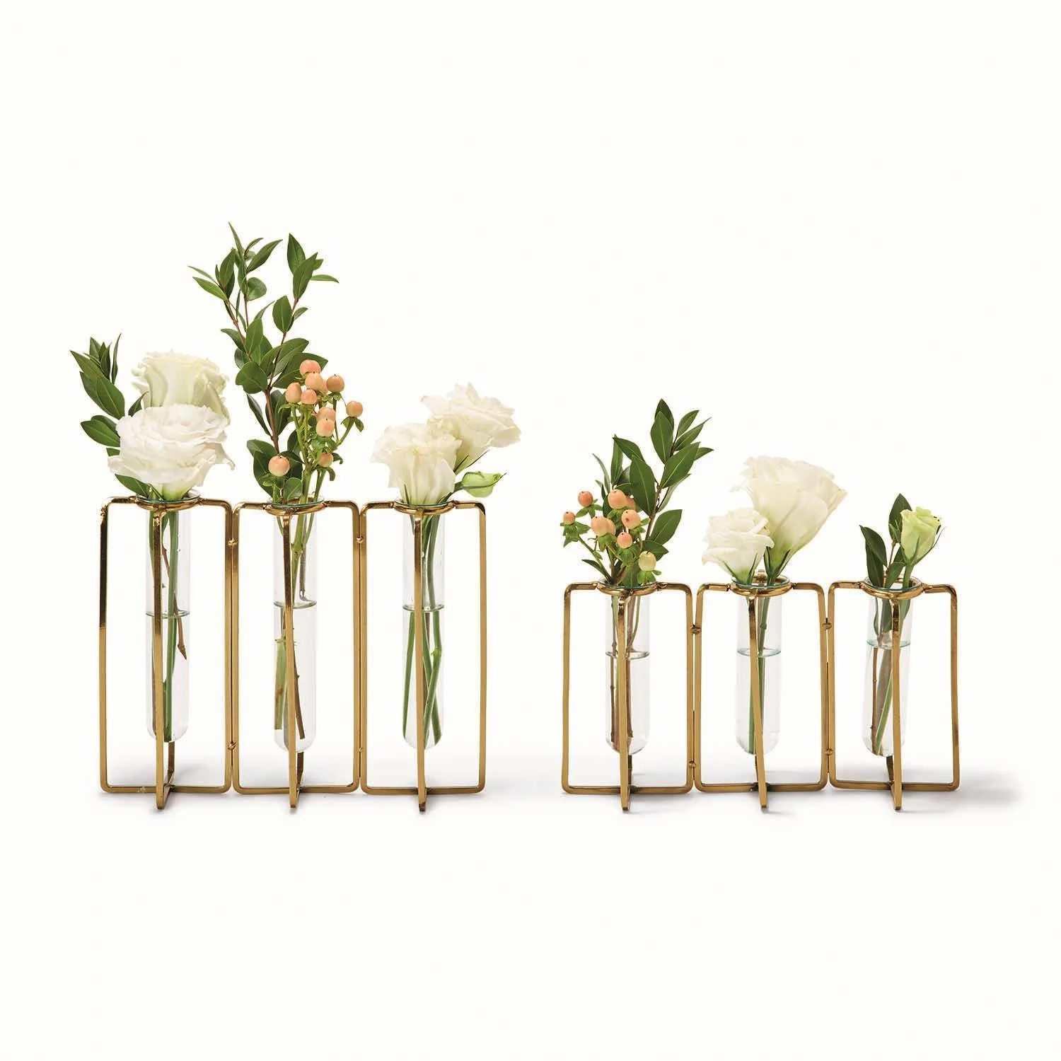 Gold Vase Incl 2 Sizes Set Of 8 By Tozai Home - Image 2