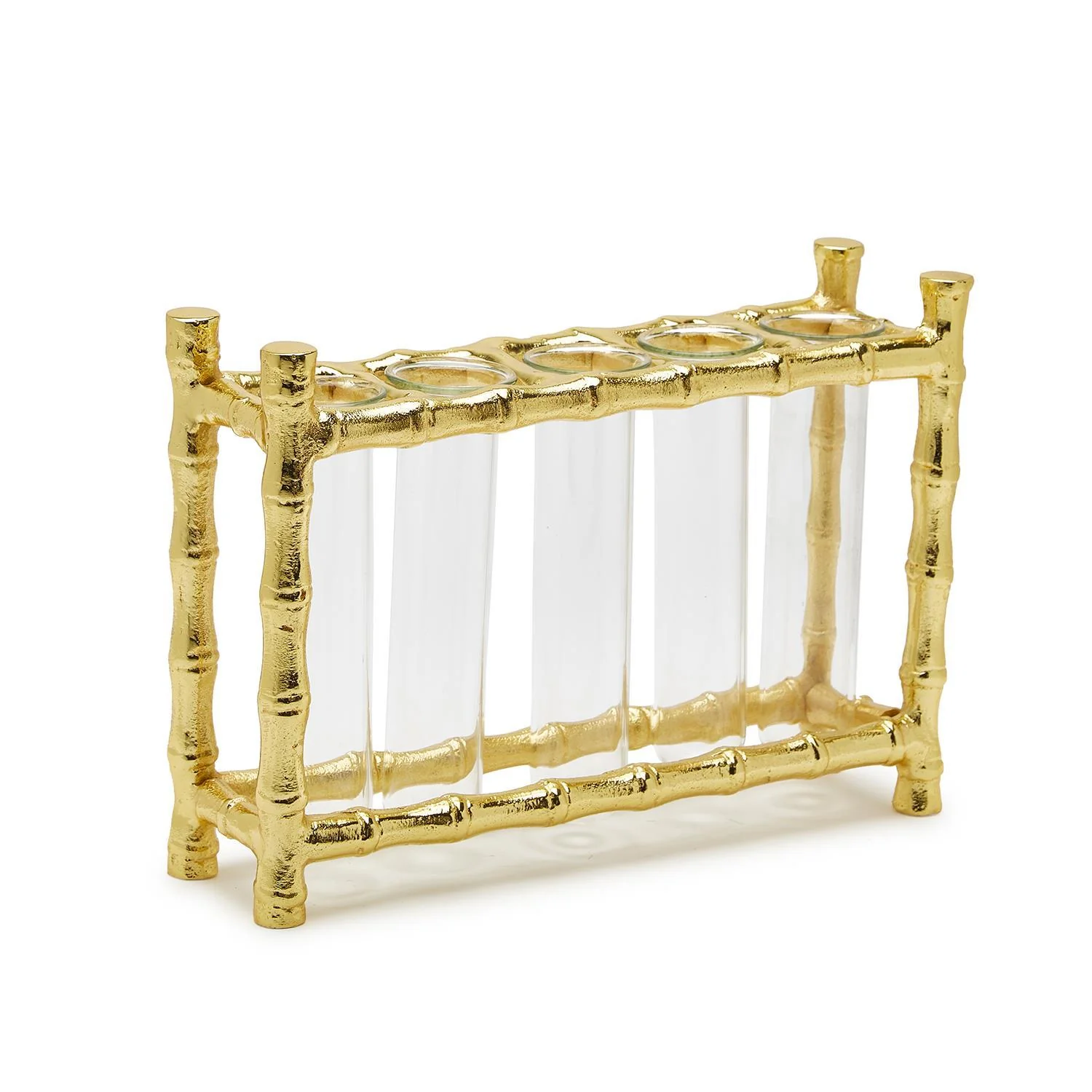Golden Bamboo Vase Set Of 2 By Tozai Home - Image 3