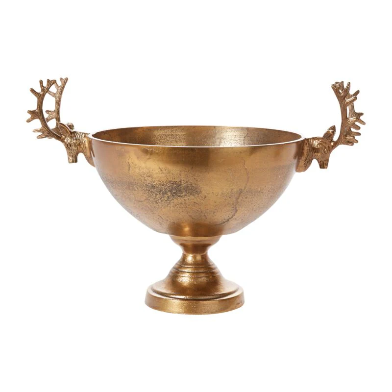 Golden Buck Bowl 16"x 9.25"x 11" By Accent Decor - Image 5