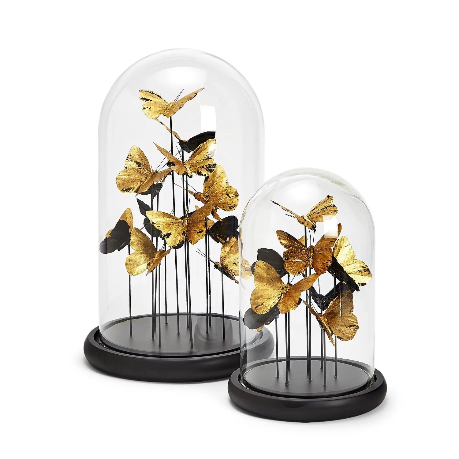 Golden Butterflies in Dome Set Of 4 By Tozai Home - Image 4