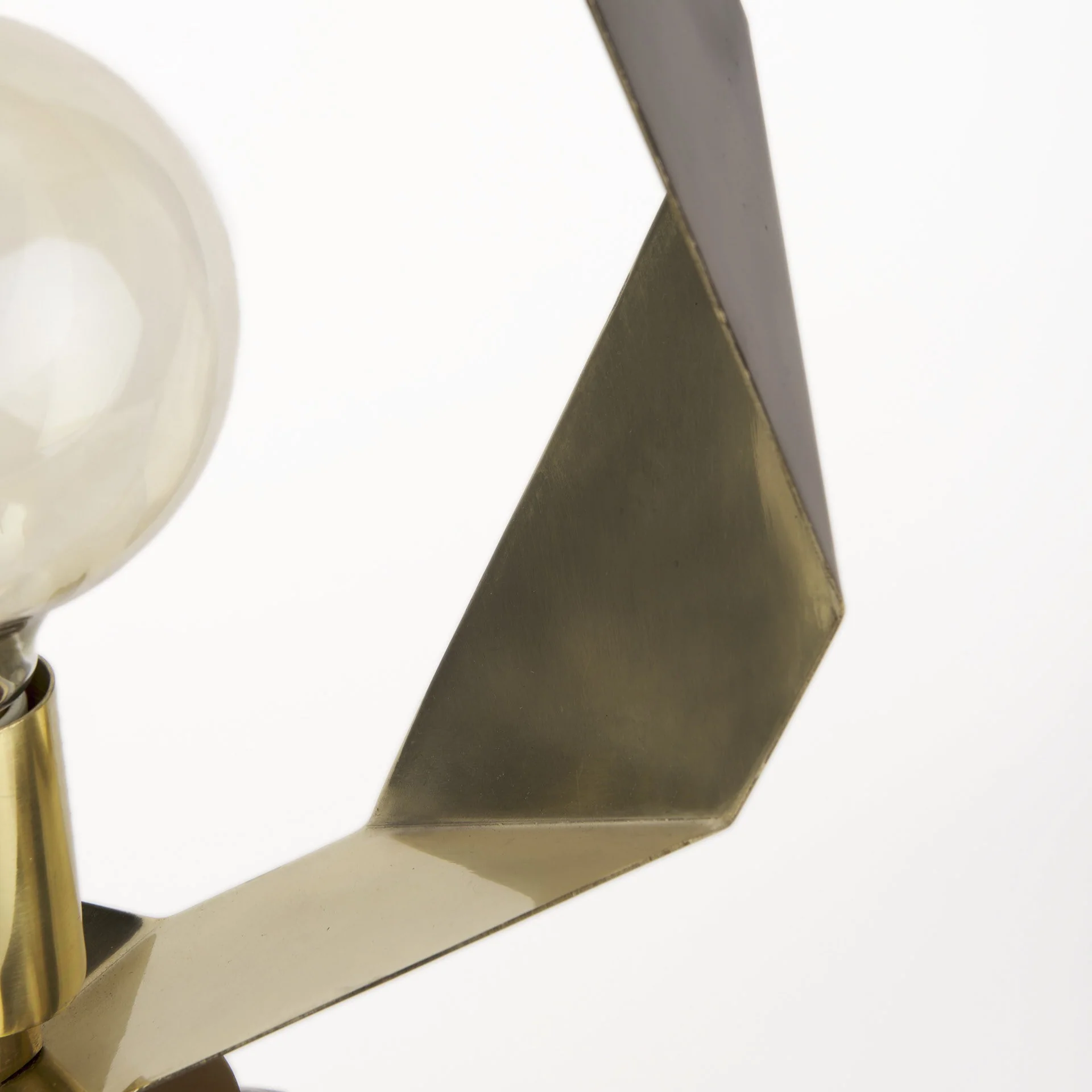Golden Geometric Halo Table or Desk Lamp By Homeroots - Image 6