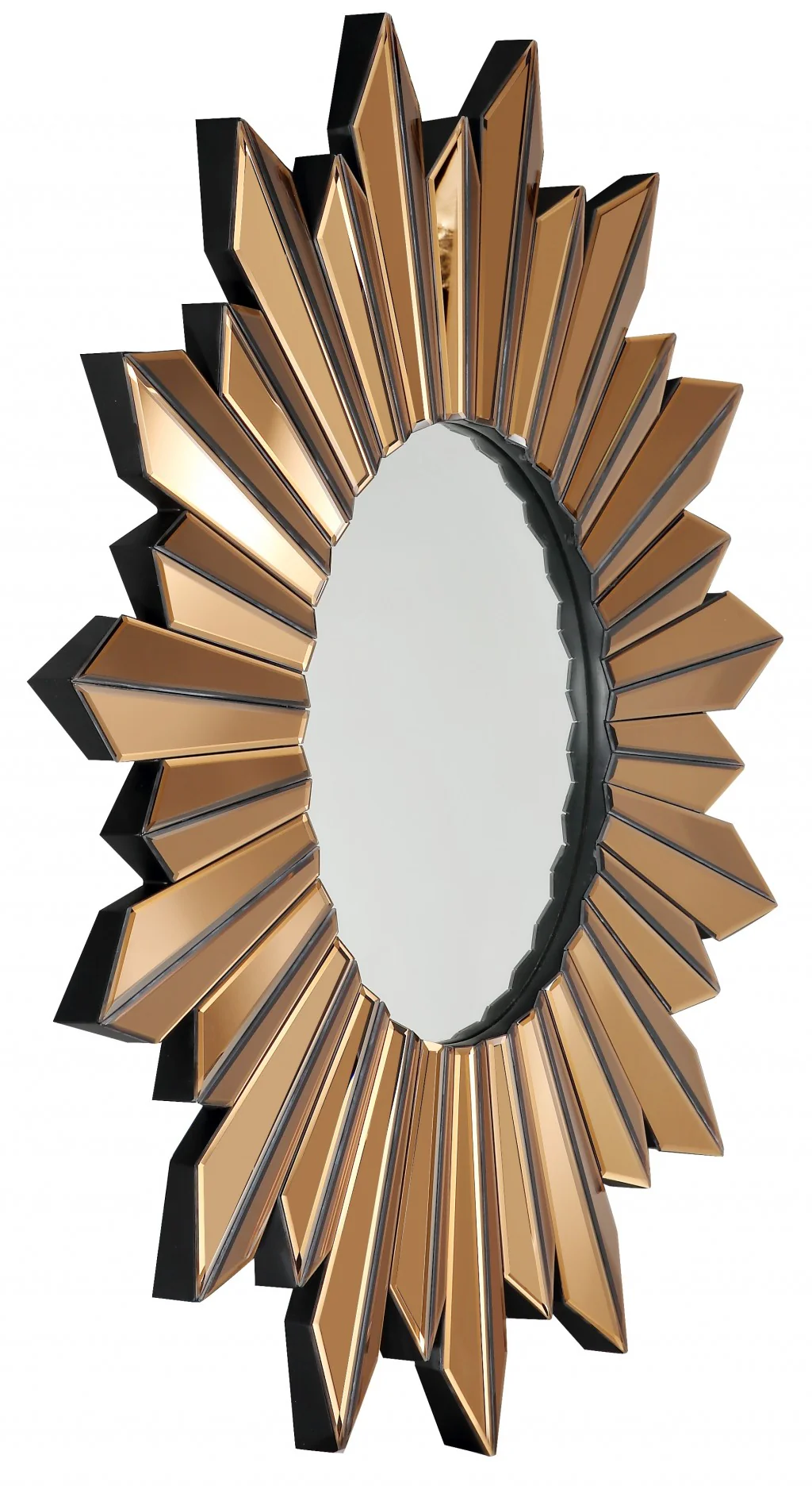 Golden Sun Accent Mirror By Homeroots - Image 4
