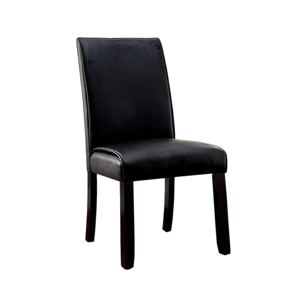 Grandstone I Contemporary Side Chair With Black Finish, Set Of 2 By Benzara - Image 2