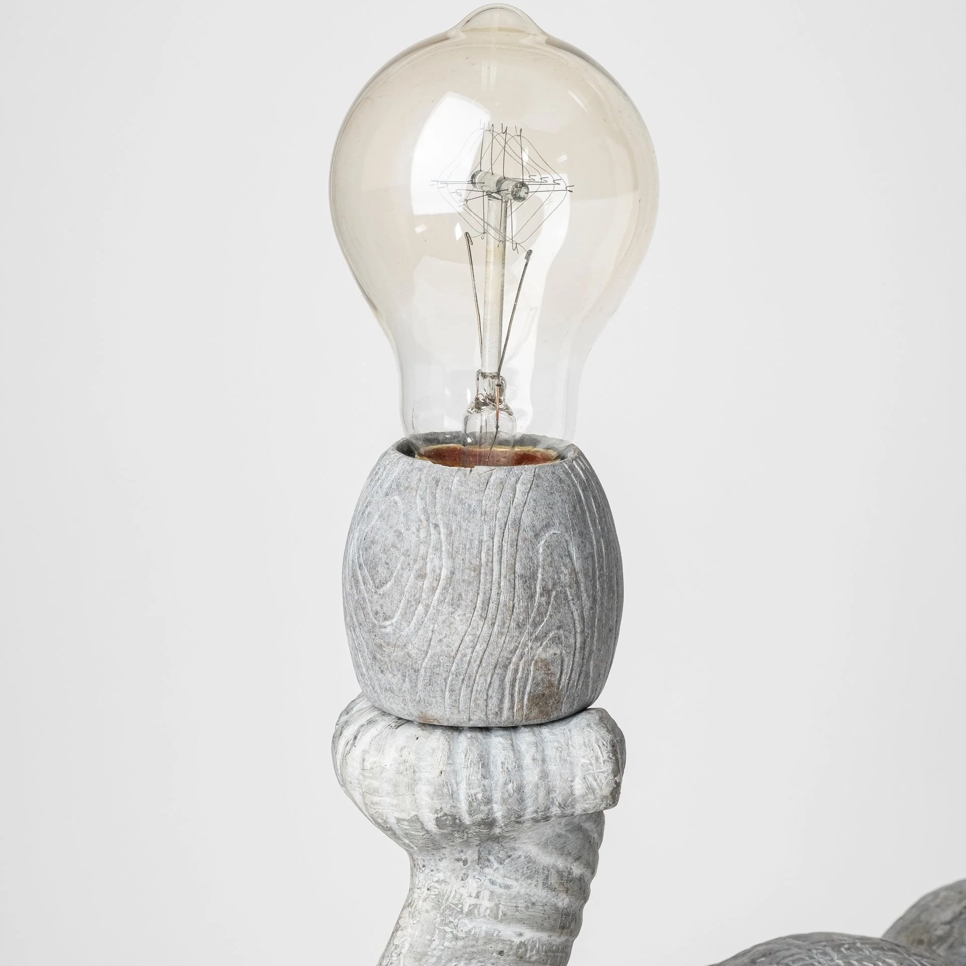 Graphite Resin Elephant Table Lamp By Homeroots - Image 5