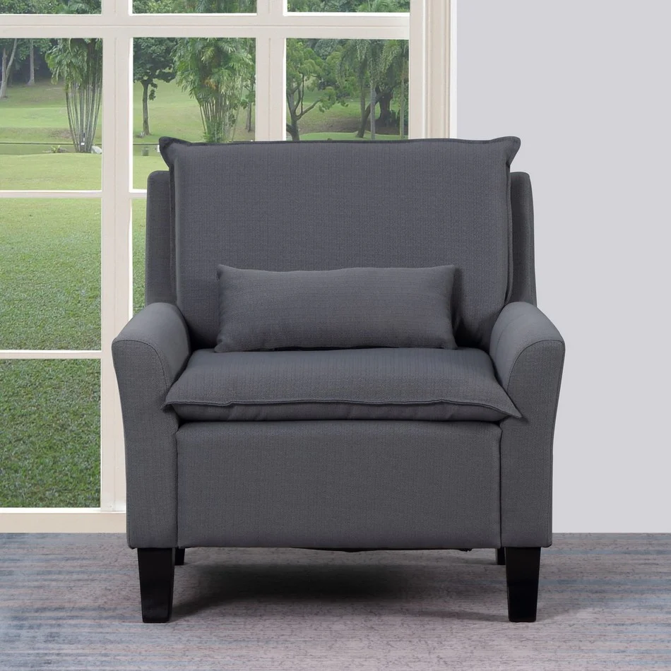 Gray Accent Chair By Homeroots - Image 2