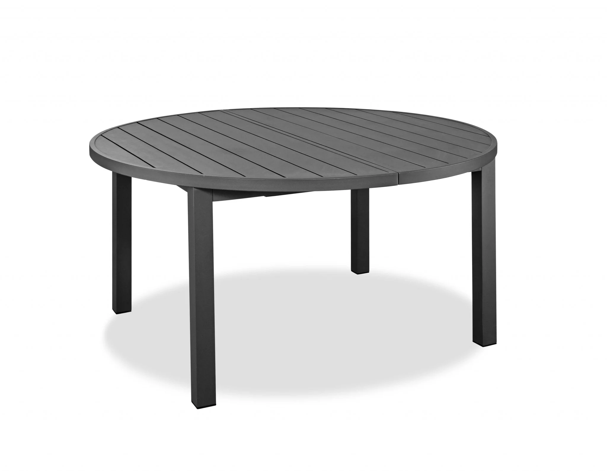 Gray Aluminum Dining Table By Homeroots - Image 2