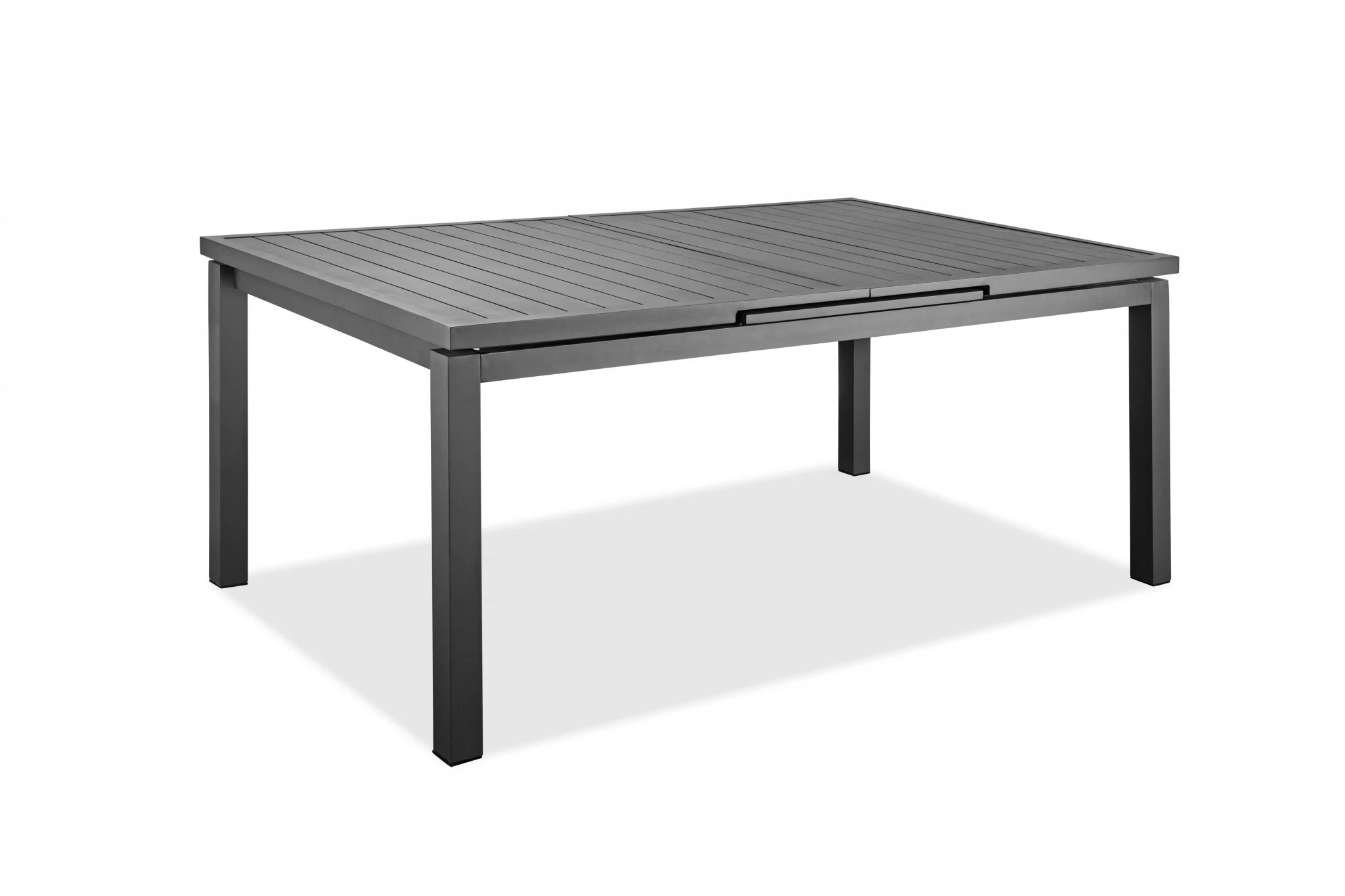 Gray Aluminum Etendable Dining Table By Homeroots - Image 4
