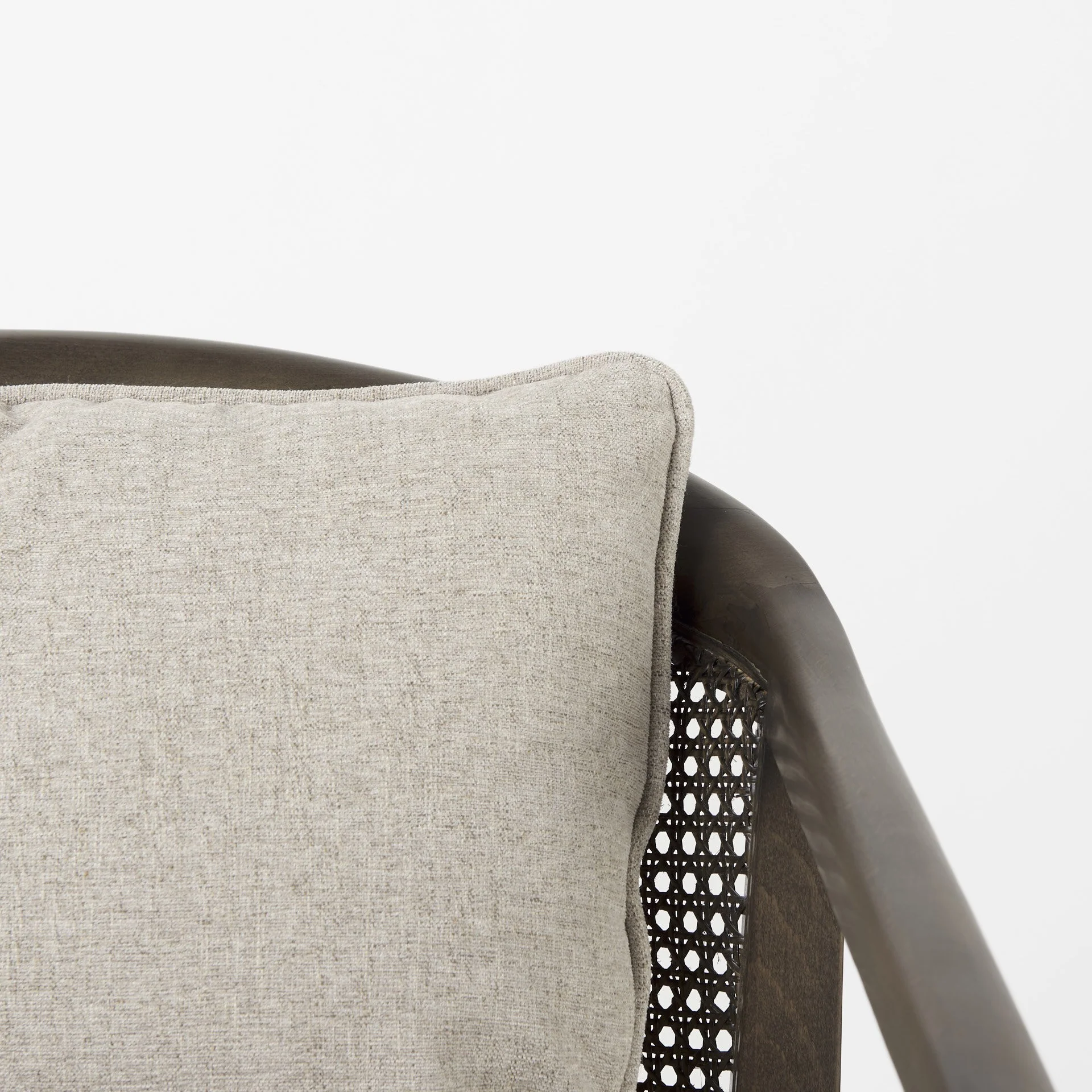 Gray and Brown Fabric Arm Chair By Homeroots - Image 7