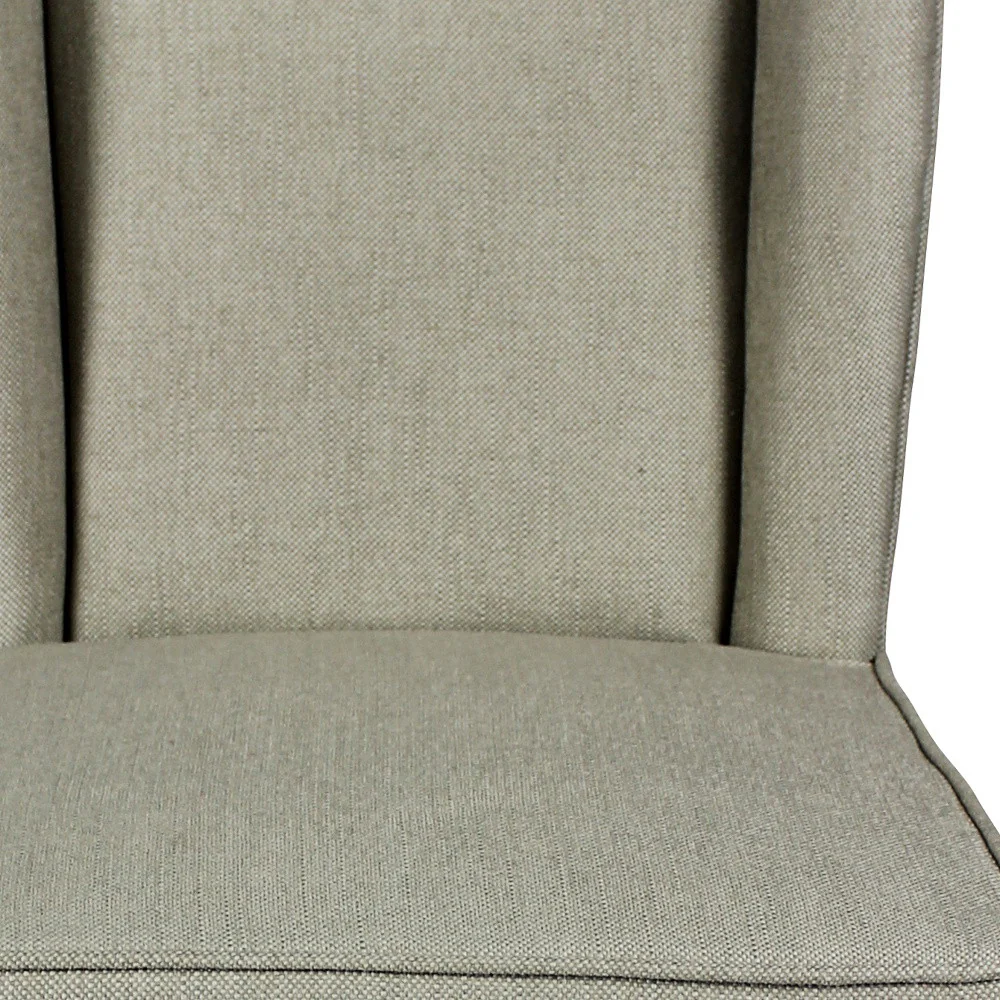 Gray And Brown Solid Wood Bar Height Bar Chair By Homeroots - Image 3