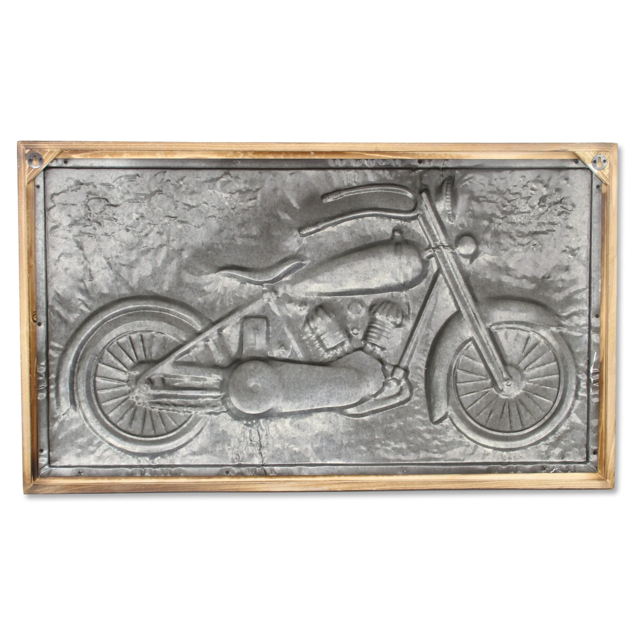 Gray and Brown Wood and Metal Wall Decor By Homeroots - Image 5