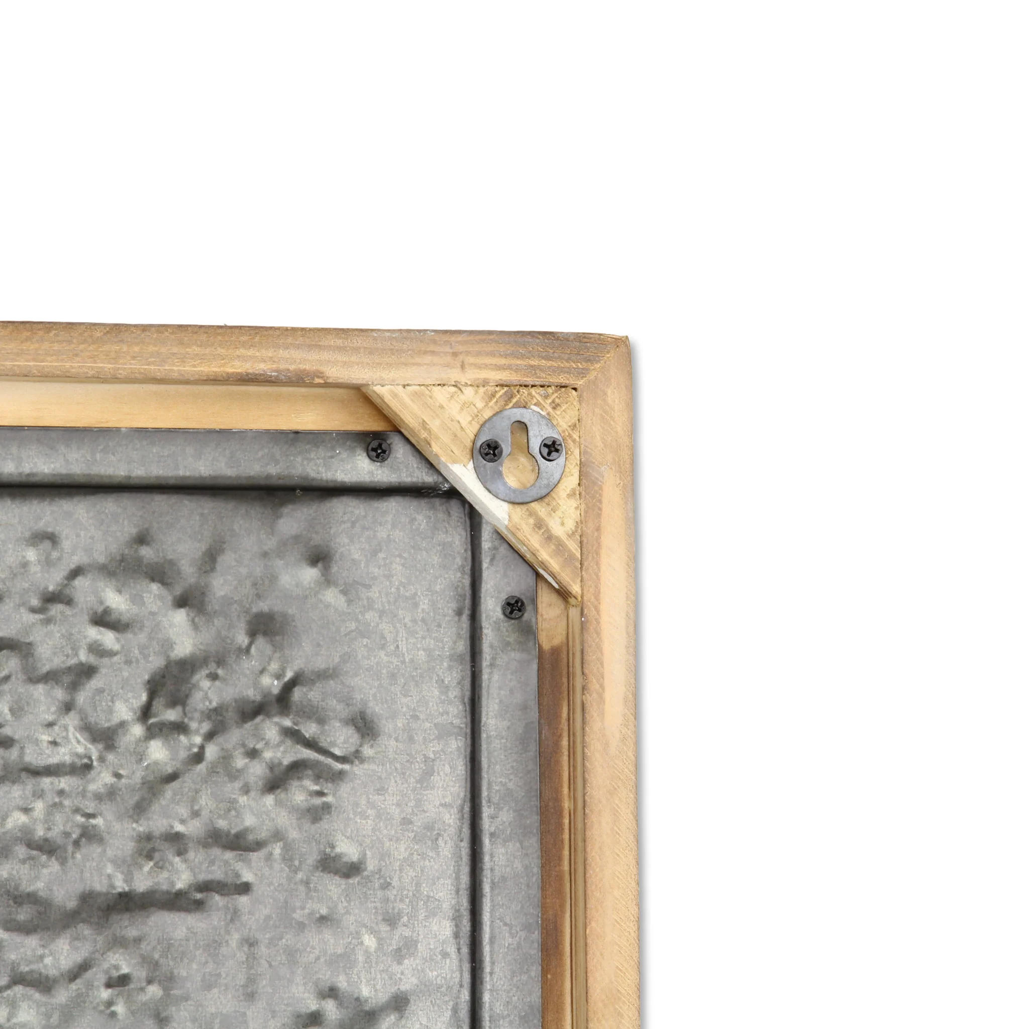 Gray and Brown Wood and Metal Wall Decor By Homeroots - Image 6