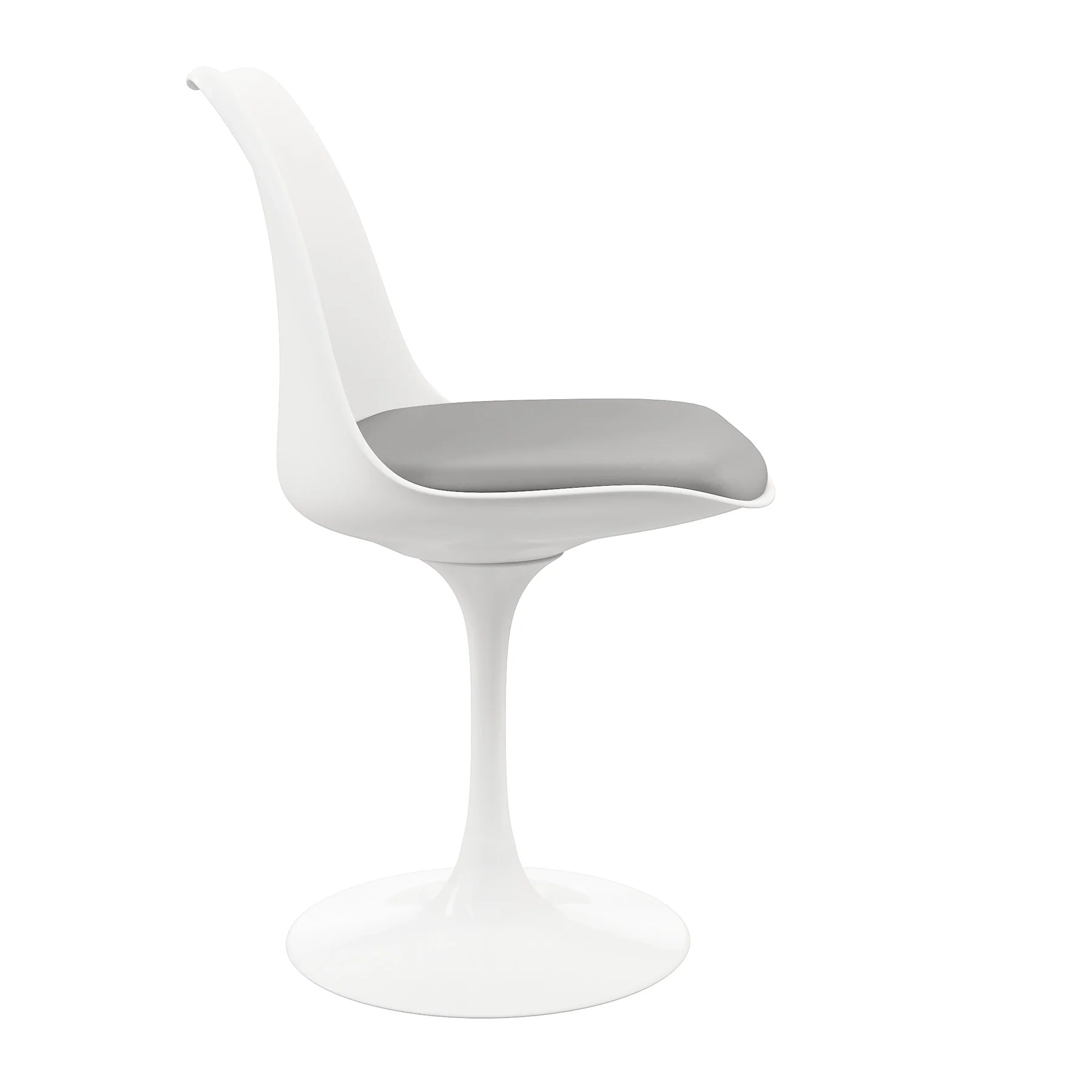 Gray And White Dining Side Chair By Homeroots - Image 3