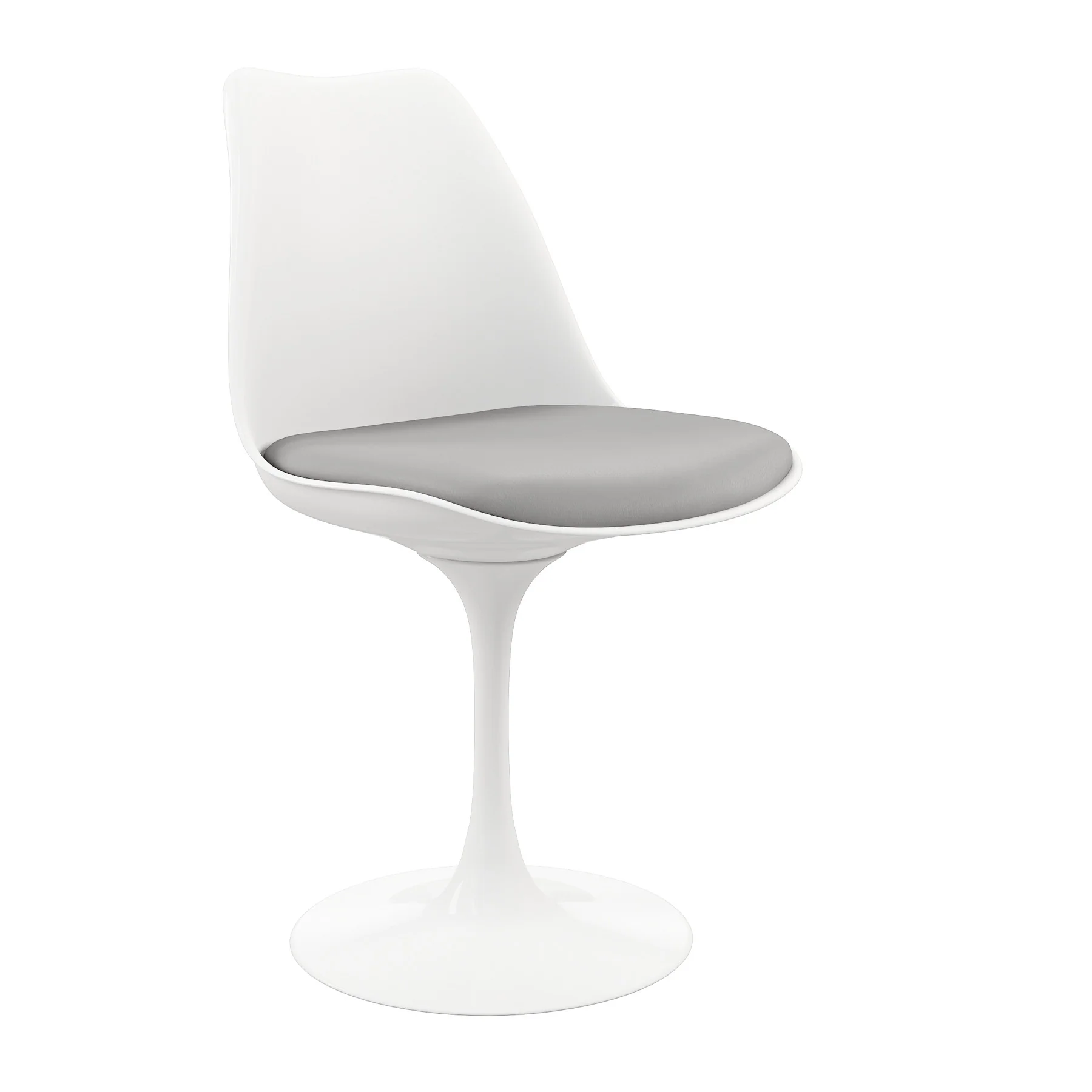 Gray And White Dining Side Chair By Homeroots - Image 4