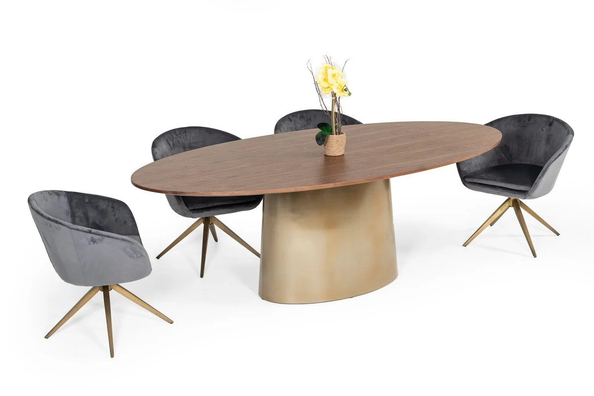 Gray Bronze Velved Dining Chair By Homeroots - Image 3