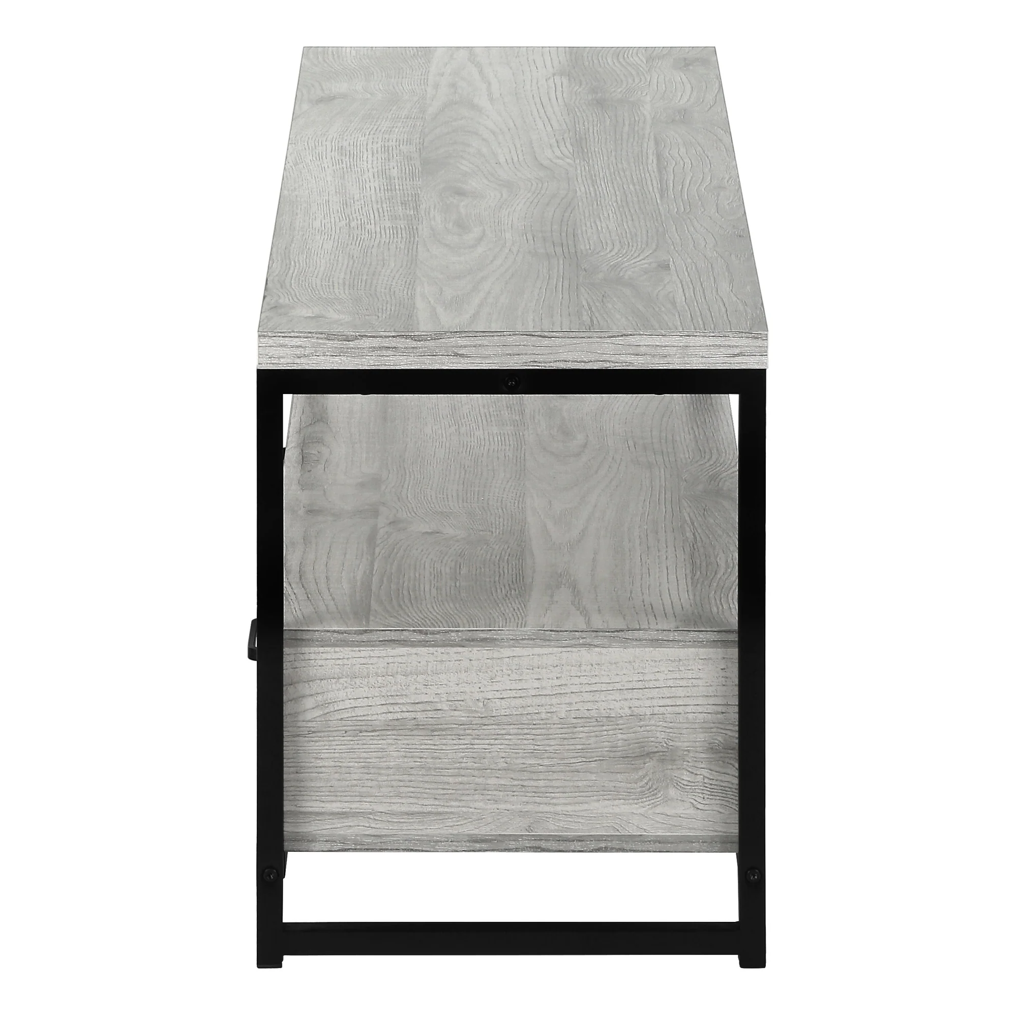 Gray Cabinet Enclosed Storage TV Stand By Homeroots - Image 5