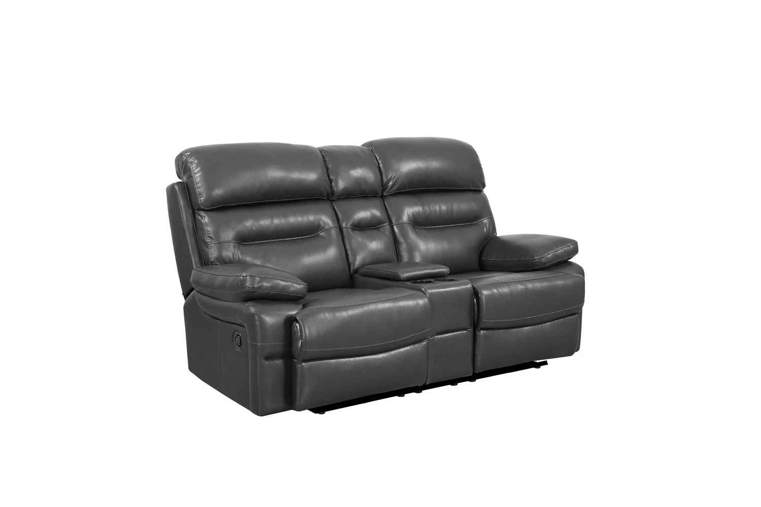 Gray Console Loveseat By Homeroots - 366327 - Image 2