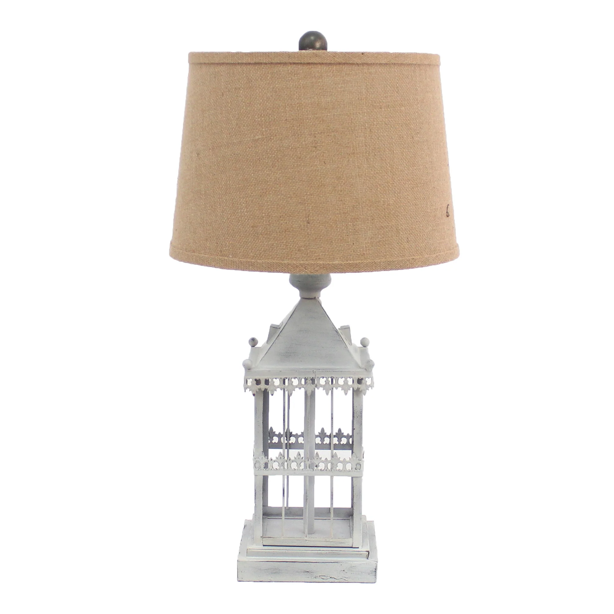 Gray Country Cottage Castle - Table Lamp By Homeroots - Image 2