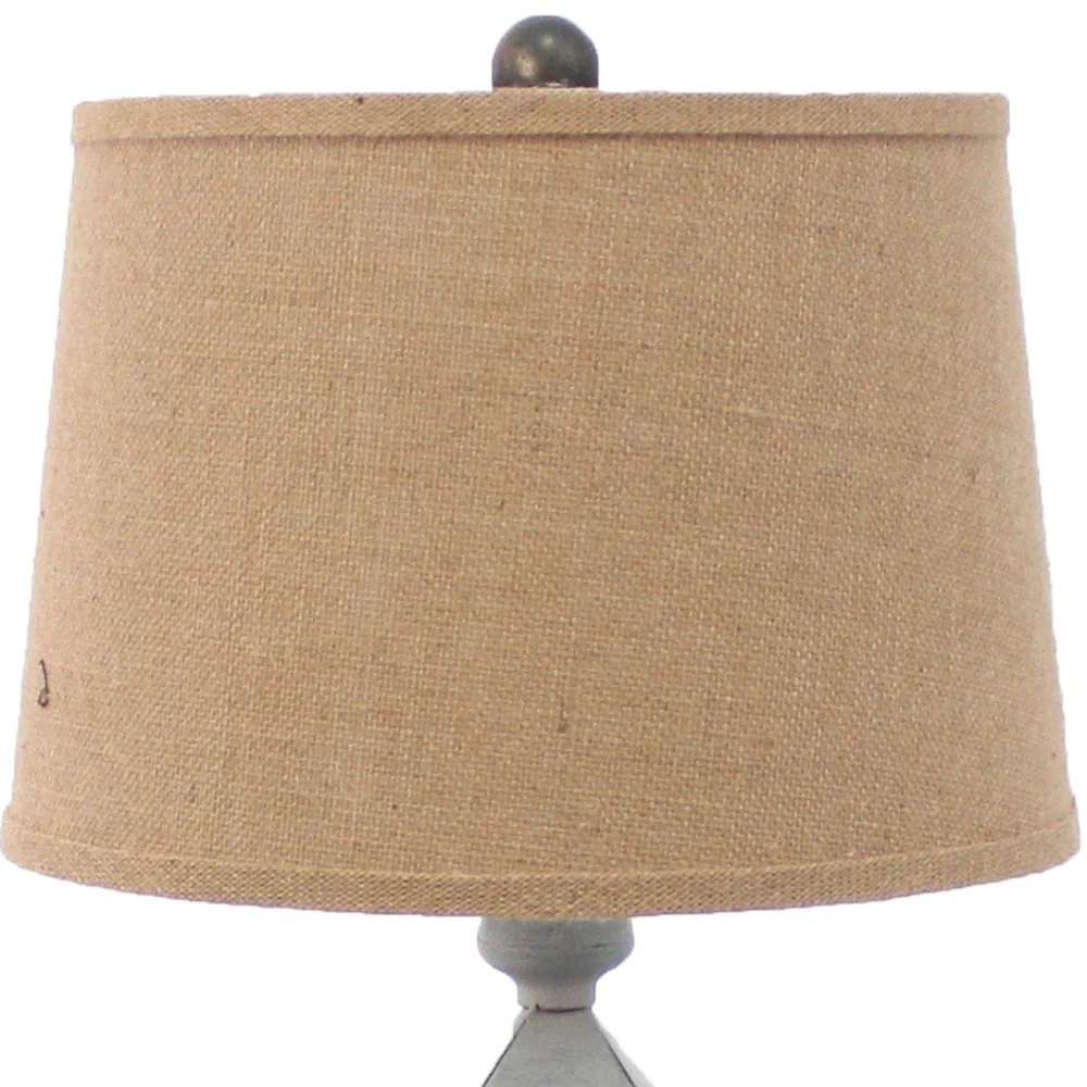 Gray Country Cottage Castle - Table Lamp By Homeroots - Image 3