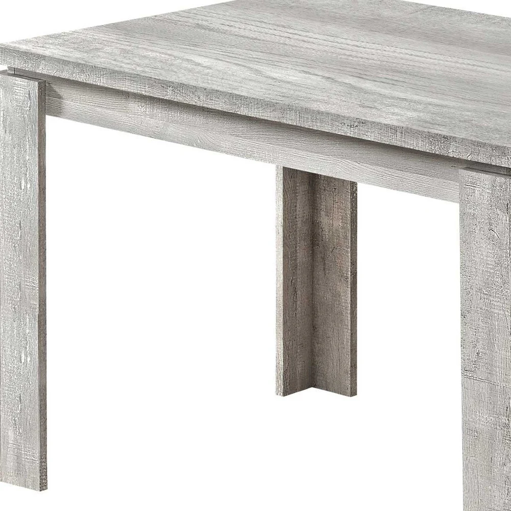 Gray Dining Table By Homeroots - Image 6