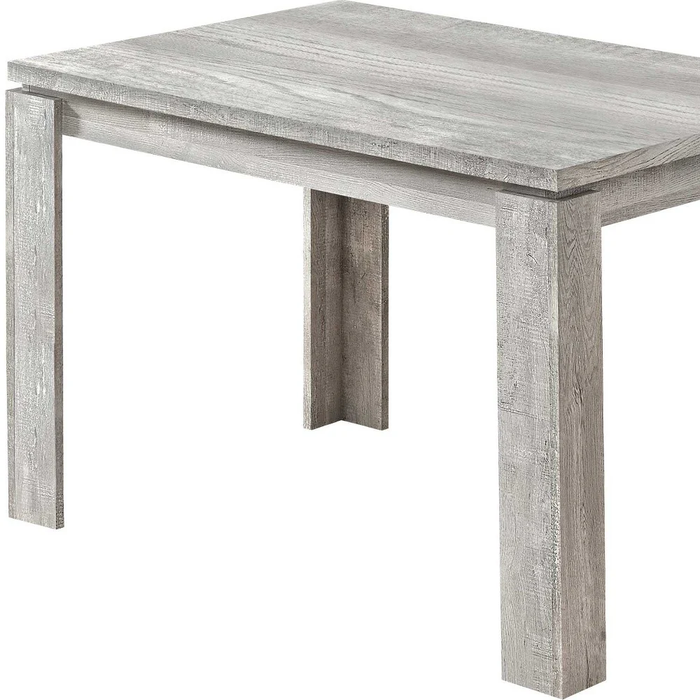 Gray Dining Table By Homeroots - Image 7