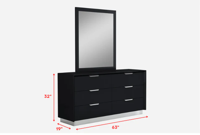 Gray Double Dresser By Homeroots - Image 2