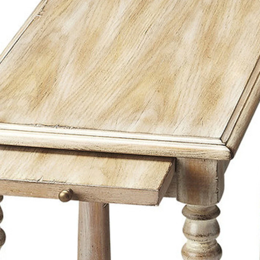 Gray End Table With Shelf By Homeroots - Image 3
