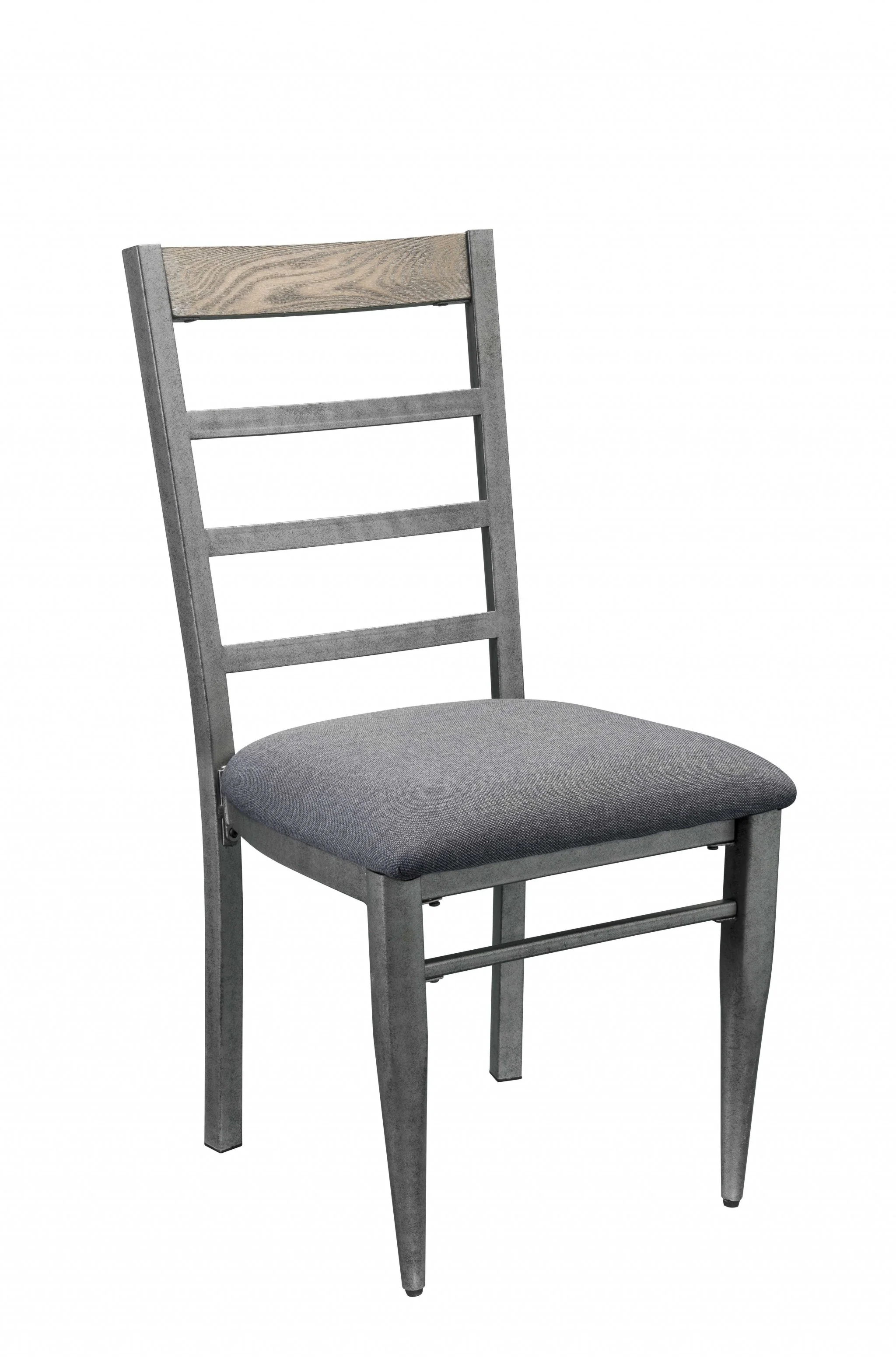 Gray Fabric And Antique Gray Side Chair (Set Of 2) By Homeroots - Image 2