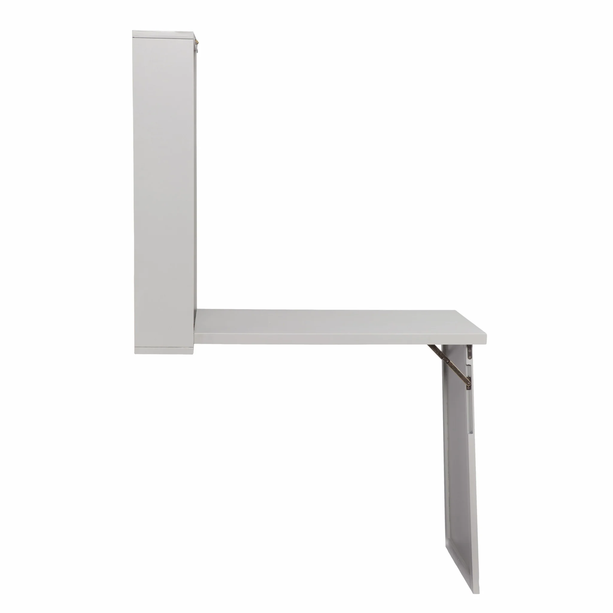 Gray Fold Out Convertible Wall Mount Desk By Homeroots - Image 6