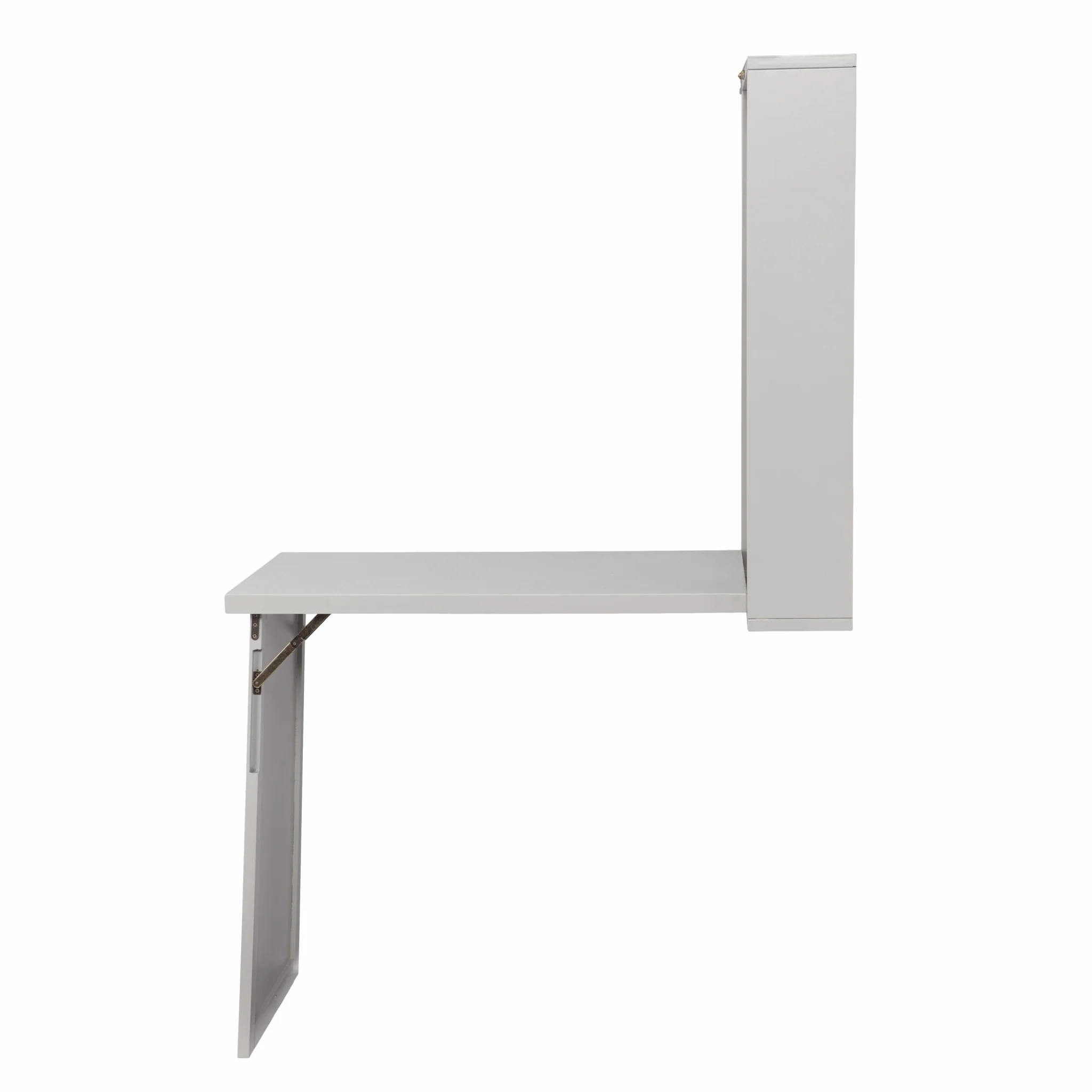 Gray Fold Out Convertible Wall Mount Desk By Homeroots - Image 7