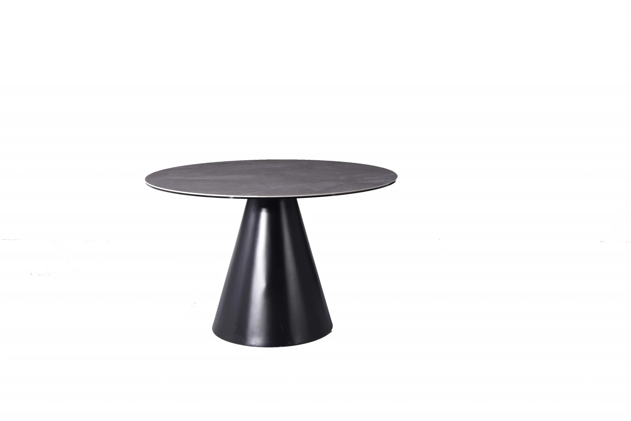 Gray Glass Iron Dining Table By Homeroots - Image 2