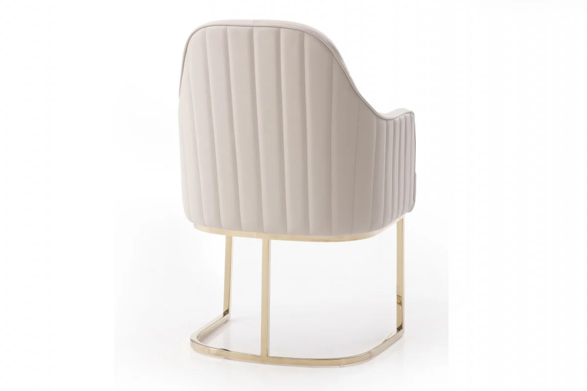 Gray Gold Modern Dining Chair By Homeroots - 472167 - Image 2