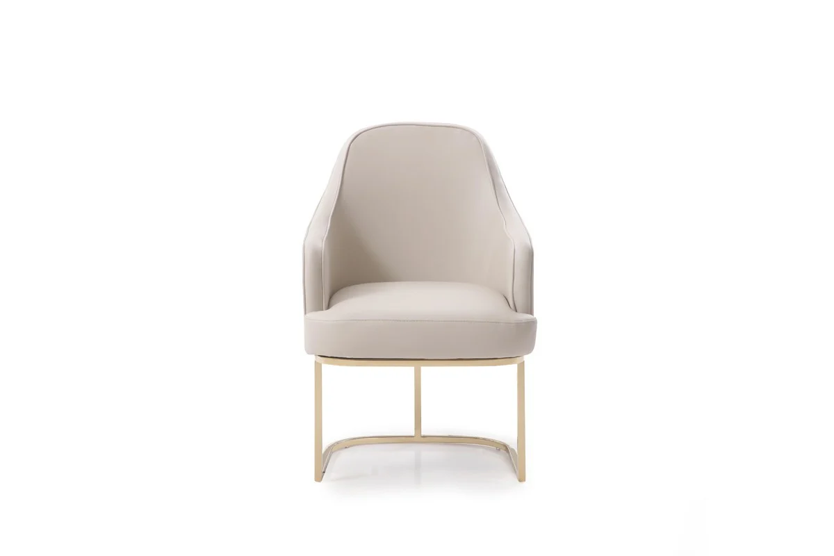 Gray Gold Modern Dining Chair By Homeroots - 472167 - Image 4