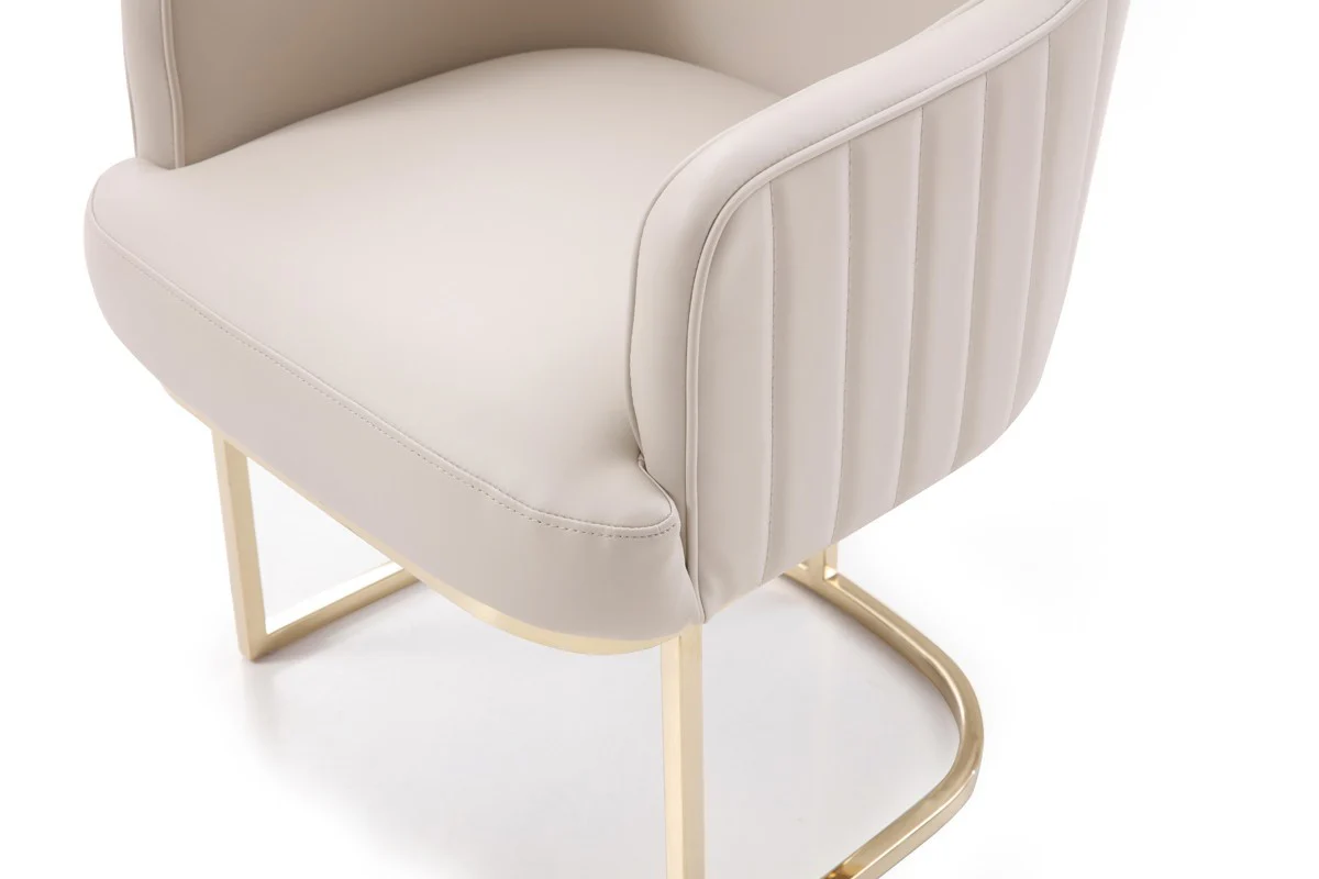 Gray Gold Modern Dining Chair By Homeroots - 472167 - Image 5