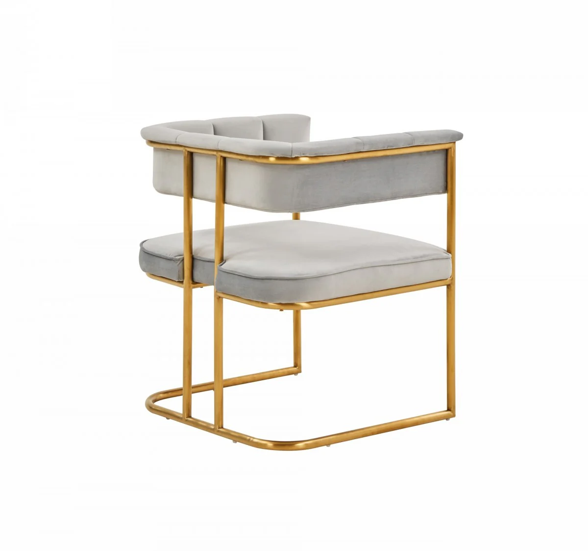 Gray Gold Modern Dining Chair By Homeroots - 472215 - Image 3