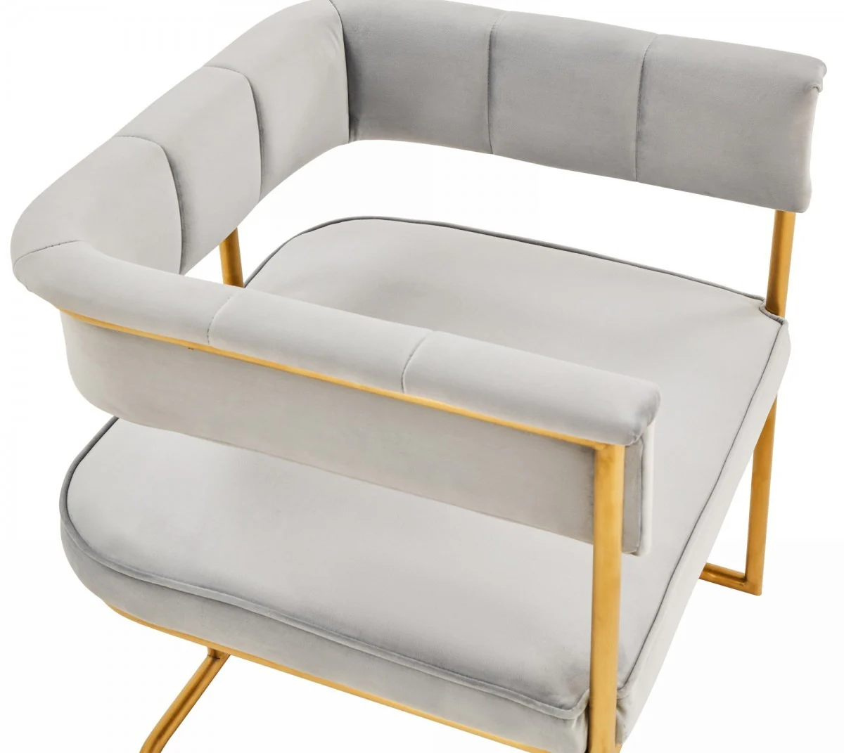 Gray Gold Modern Dining Chair By Homeroots - 472215 - Image 4