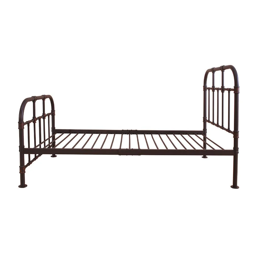 Gray Industrial Pipe Design Twin Bed Frame By Homeroots - Image 2