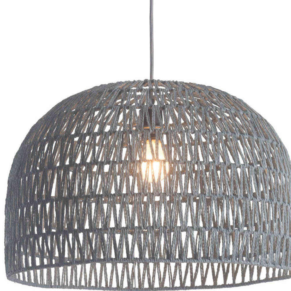 Gray Lantern Metal Dimmable Ceiling Light With Shades By Homeroots - Image 5