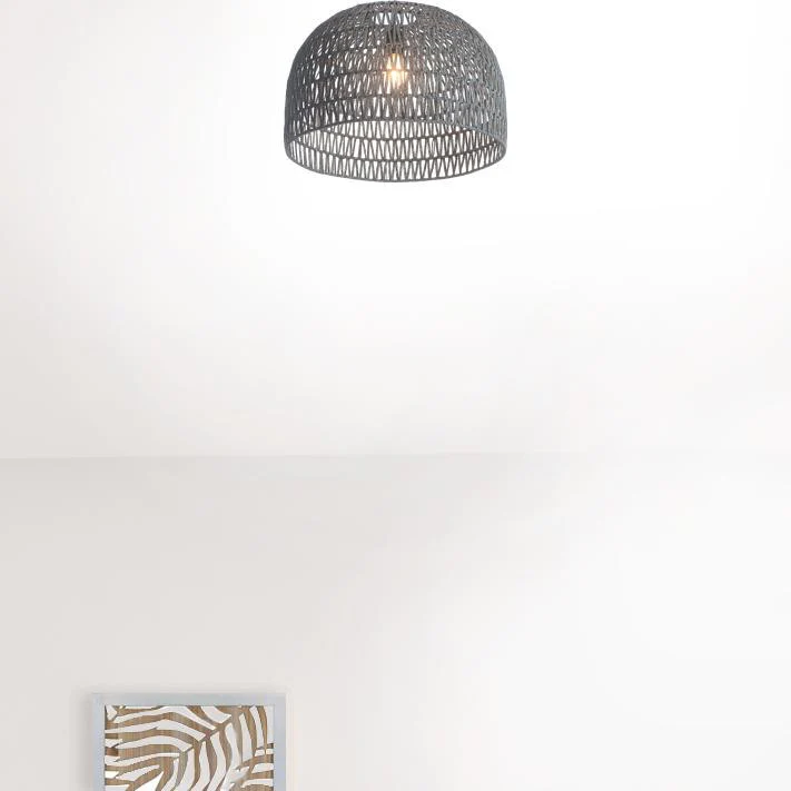 Gray Lantern Metal Dimmable Ceiling Light With Shades By Homeroots - Image 6