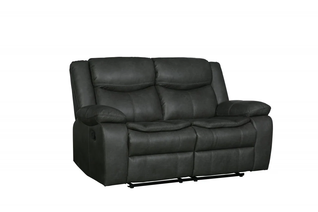 Gray Loveseat By Homeroots - 366300 - Image 2