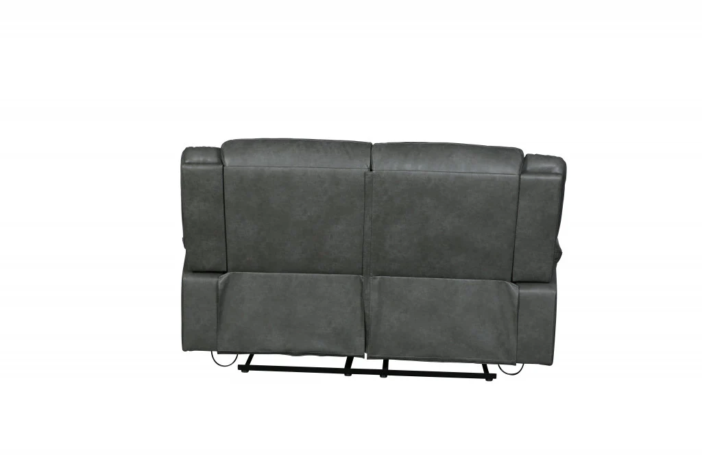 Gray Loveseat By Homeroots - 366300 - Image 3