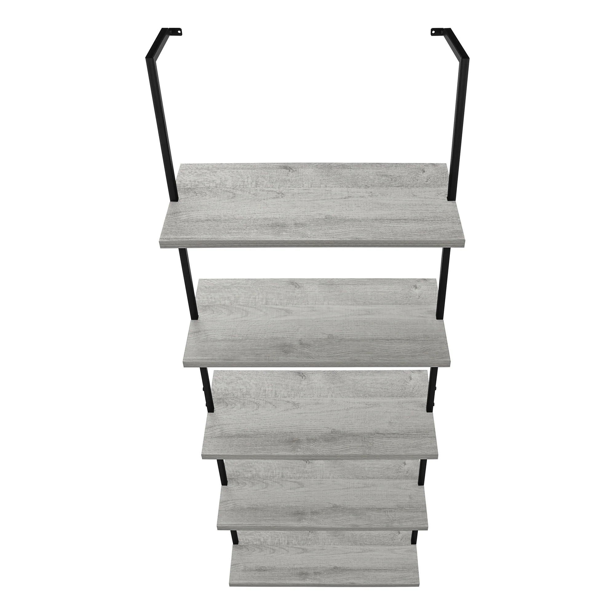 Gray Metal Five Tier Bookcase By Homeroots - Image 8