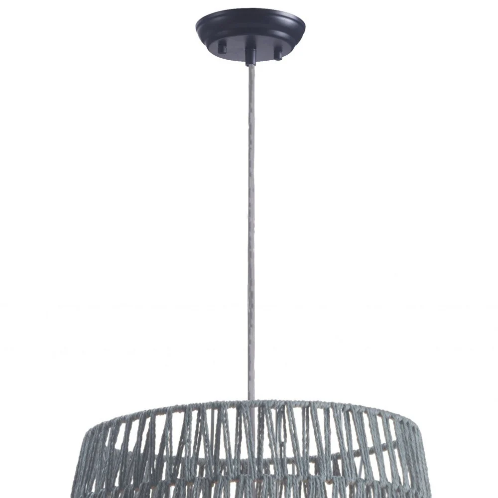 Gray Night Sky Zig Zag Ceiling Lamp By Homeroots - Image 3