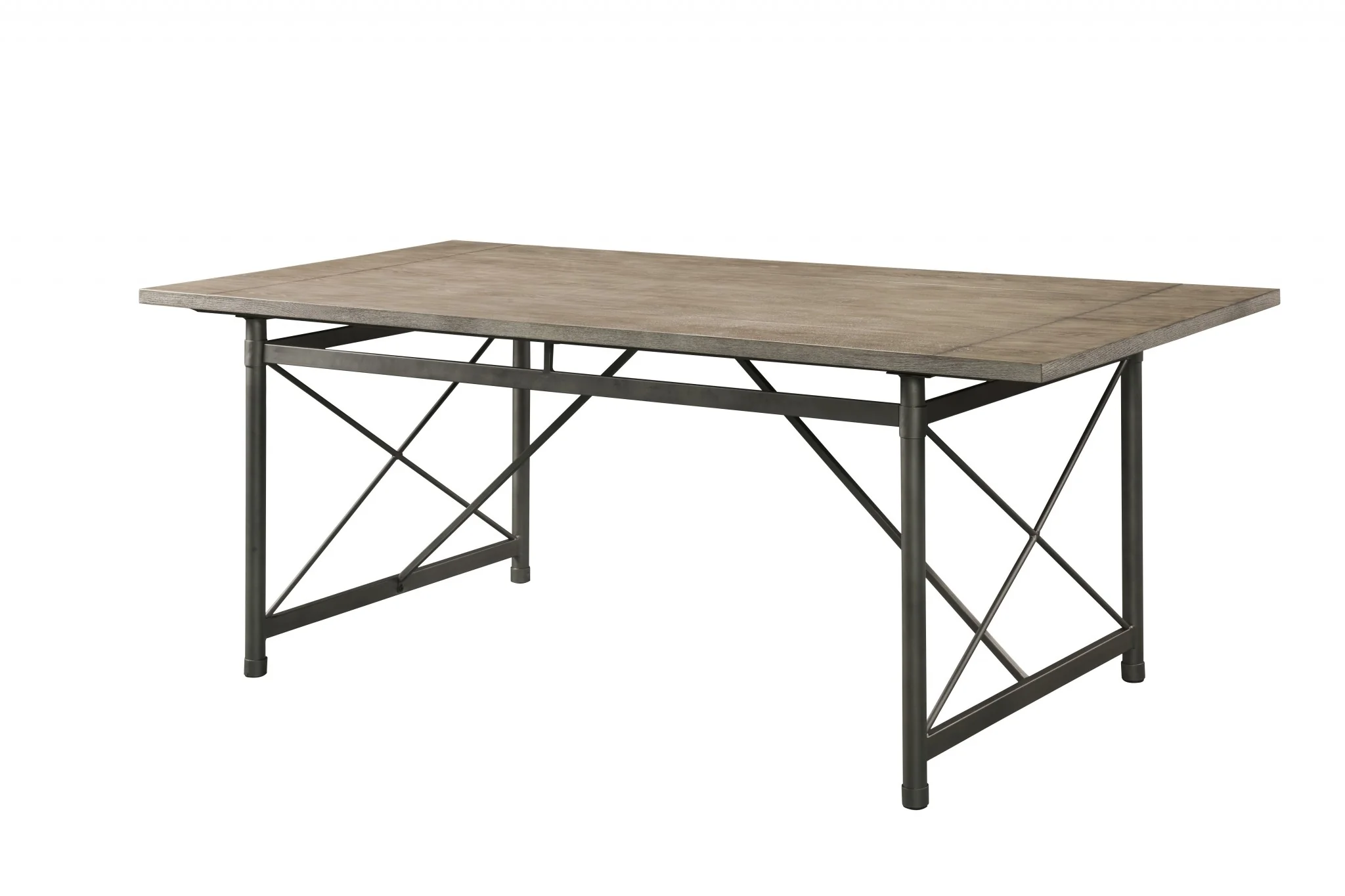 Gray Oak And Sandy Gray Dining Table By Homeroots - 318886 - Image 2