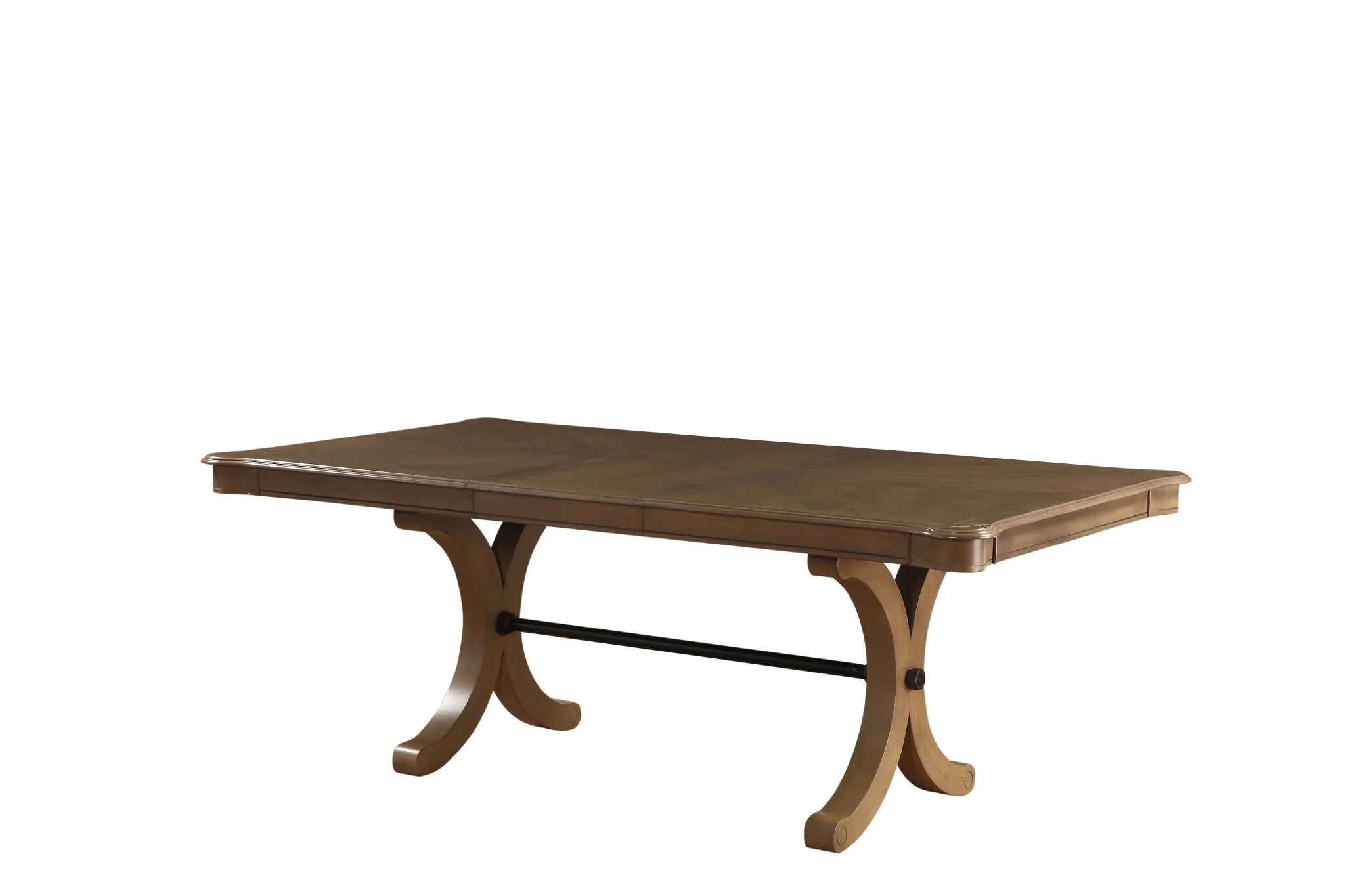 Gray Oak Dining Table By Homeroots - Image 2
