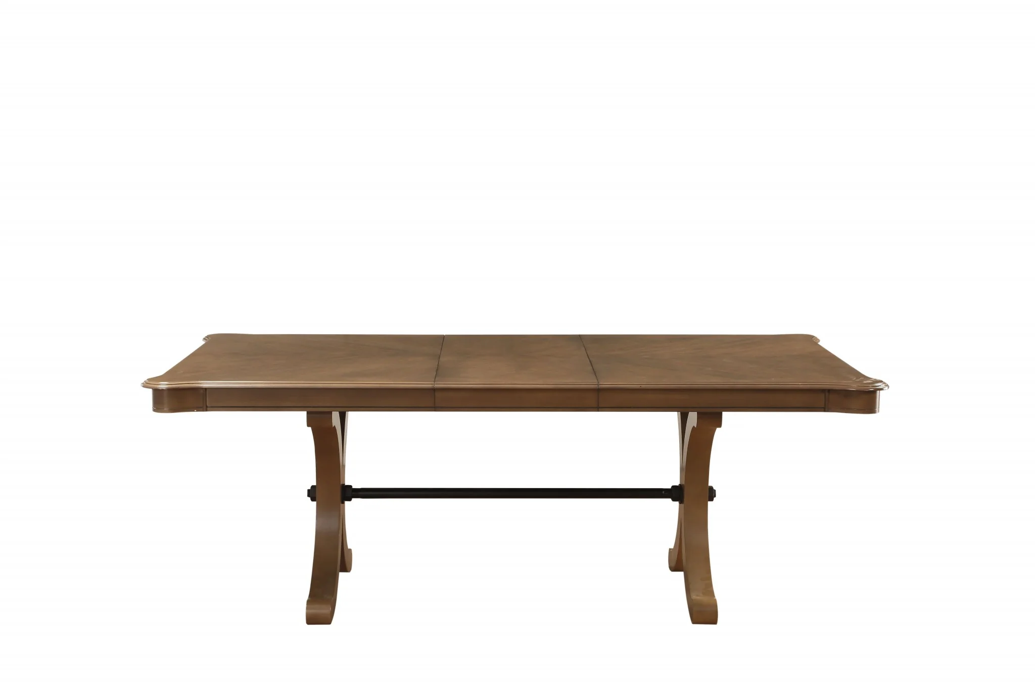 Gray Oak Dining Table By Homeroots - Image 4